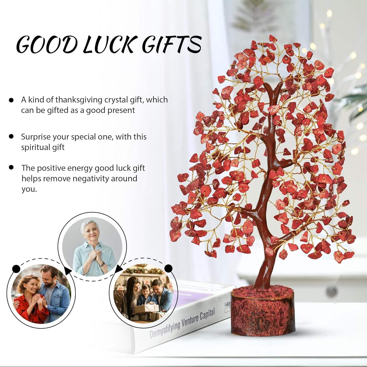 Red Jasper Crystals - Bonsai Tree Sculpture - Crystal Tree of Life - Feng  Shui Tree - Crystals and Stones - Unique Home Decor - Meditation Decor -  Good Fortune Gifts - Walmart.com