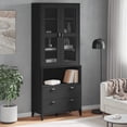 thumbnail image 2 of vidaXL Highboard VIKEN White 31.5"x15.7"x78.7" Solid Wood Pine, 2 of 26