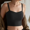thumbnail image 2 of XuJwPNcy Sports Bras for Women Padded Seamless Adjustable Straps Bralettes Everyday Basic Sleeping Crop Top Bulit in Bra, 2 of 4