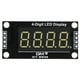 thumbnail image 2 of Módulo Pantalla LED TM1637 Reloj 4 Dígitos Digital () Blanco, 2 of 8