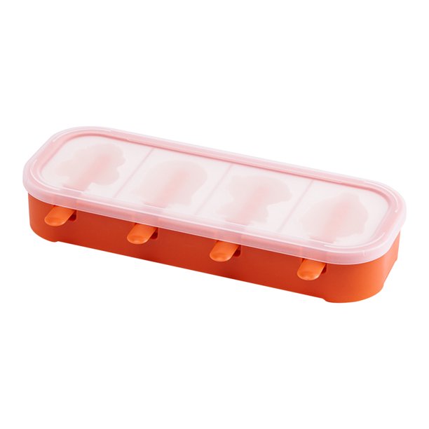 Bandeja de hielo de silicona, helado de dibujos animados de verano, caja de helado DIY, palito de hielo para el hogar Wmkox8yii hjk4840