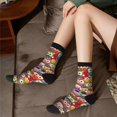 thumbnail image 6 of Funny Kawaii Owls Crew Socks, Colorful Novelty Tube Socks For Men & Women, Stretchy Casual & Athletic Socks, Unisex Gift Idea, 6 of 6