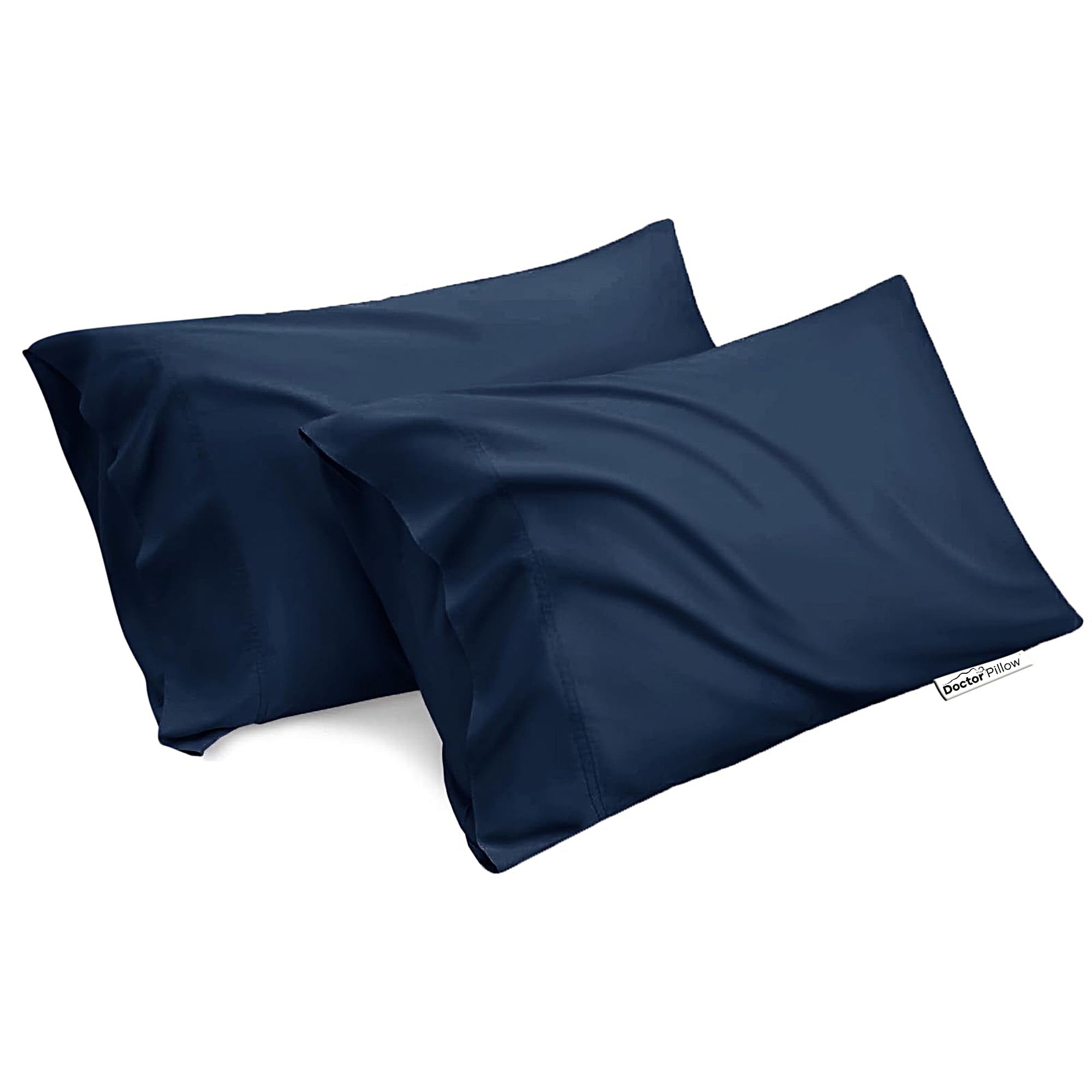 Navy blue pillow cases discount