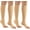 Open Toe Beige, variant on 2 Pairs Open Toe Zipper Medical Sport Copper Compression Socks With Anti-slip Silicone for Women & Men Circulation 15-20 mmHg is Best Support for Athletic Running Cycling, Nursing, Travel