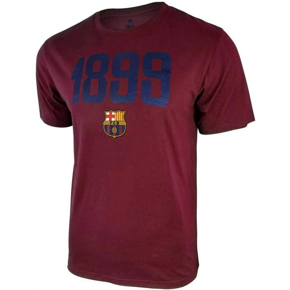 Icon Sports Men FC Barcelona Officially Licensed Soccer T-Shirt Cotton Tee -10 Small