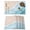 Lake Blue, variant on Table Placemats Set of 4,Blue Gradient Ocean Sea Wave Non-Slip Kitchen Dining Tables Place Mat,Summer Beach Theme Washable Table Mats for Home Dinner Holiday Party Banquet