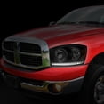 thumbnail image 4 of DNA Motoring  For 06-09 Dodge Ram Truck 1500 2500 3500 LED  DRL Headlight Lamps Pair Smoked Amber, 4 of 9