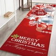 thumbnail image 2 of Christmas Mats and Rugs Flannel Fabric Non Slip Rubber Backing Absorbent Bath Rug Home Kitchen Floor Mat, 2 of 4