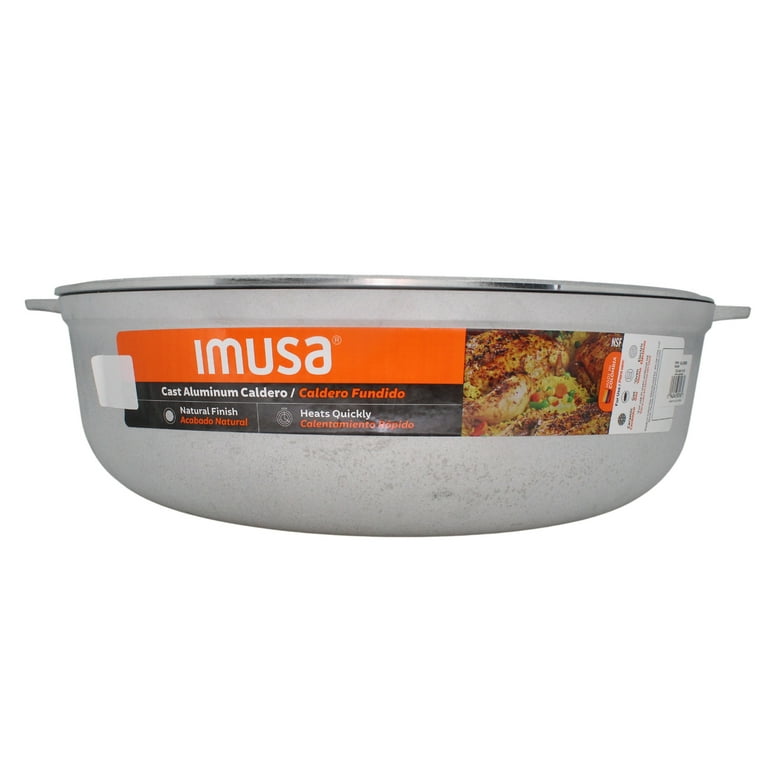 17.9 qt. Cast Aluminum Caldero with Natural Finish 17.9 qt. Cast Aluminum Caldero with Natural Finish