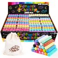 thumbnail image 1 of Tiza para acera con forma de pez pequeño, 240 unidades, lavable para niños de más de 3 años, 1 of 6