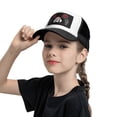 thumbnail image 5 of PAYOHTO Kids Labrador & Rose Baseball Hat Back Adjustable Mesh Breathable Hats Black Trucker Cap Outdoor Fishing Sun Caps for Boys or Girls ages 4-10, 5 of 9