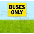 thumbnail image 1 of Buses Only (18" x 24") Yard Sign, Includes Metal Step Stake, 1 of 6