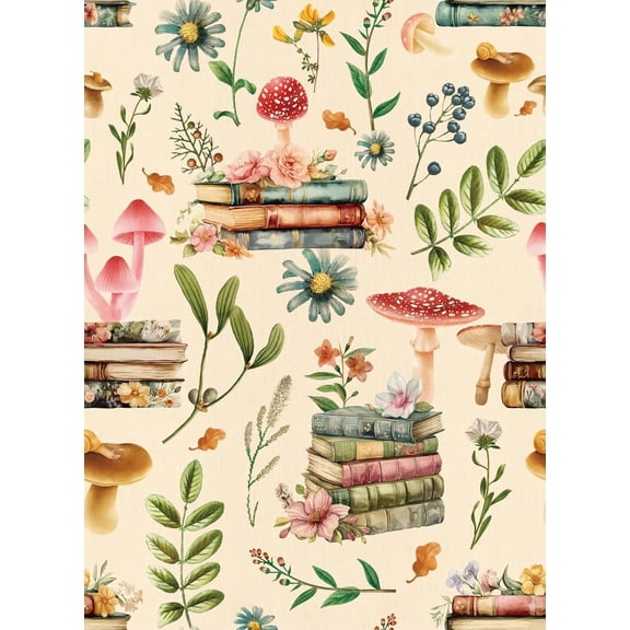 Adhesive Shelf Liner,Boho Floral Shelf Contact Paper for Cabinets,Vinyl Film Decorative Drawer Liners for Dresser Sticker (White Boho Floral, 17.3 inch x 118 inch)