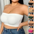 thumbnail image 2 of Womens Angel Seamless Underwire Bandeau Bra Plus Size Strapless Backless Bras, 2 of 6