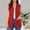 #0084-Red, variant on Puyaiuu Women's Sleeveless Cardigans with Front Pockets, Solid Color Casual Open Front Blouses with Soft Stretchy Fabric, Lightweight Vests for Spring Summer, Daily Party Vacation Gift