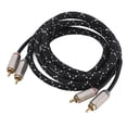 thumbnail image 4 of Cable Amplificador De Coche, Cable De Audio Macho De Alta Eficiencia Sin Enredos Para Sistema Hi-Fi Para Receptor A/V Para Grabadora Cergrey 2,0 m/6,56 pies, 4 of 8