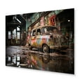 thumbnail image 2 of Designart "Urban Vintage Decay in the USA" USA Metal Wall Art, 2 of 5