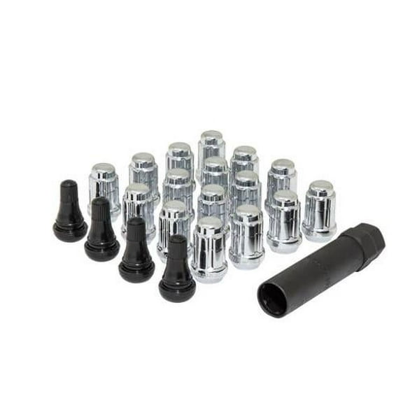 Gorilla Automotive 4Lug 10-1.25 SPLINE WIK W/VALVES GOR SD Spline Lug Nut Install Kit, K4CS-10125GR
