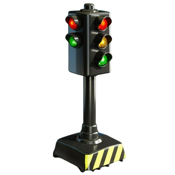 Vogacara ABS niños semáforos juguete educativo Playset LED luz de señal de tráfico para niños Juguetes Educativos