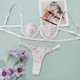 thumbnail image 5 of Conjunto de ropa interior de encaje de malla Sexy para mujer a la moda, pijama bordado para mujer, conjunto íntimo Fridja  nalpqowj10650, 5 of 8