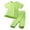 Green, variant on Baby Boys Girls 2pcs Short Sleeve Shirt and Pants Pajamas Sets Toddler Sleepwear Cool Jammies Kids Basic Sleepwear for Daily Baby Set Boy Boys Sweatshirt Set 3 Boy Clothes Bodysuit Pant Set 4t Sweats