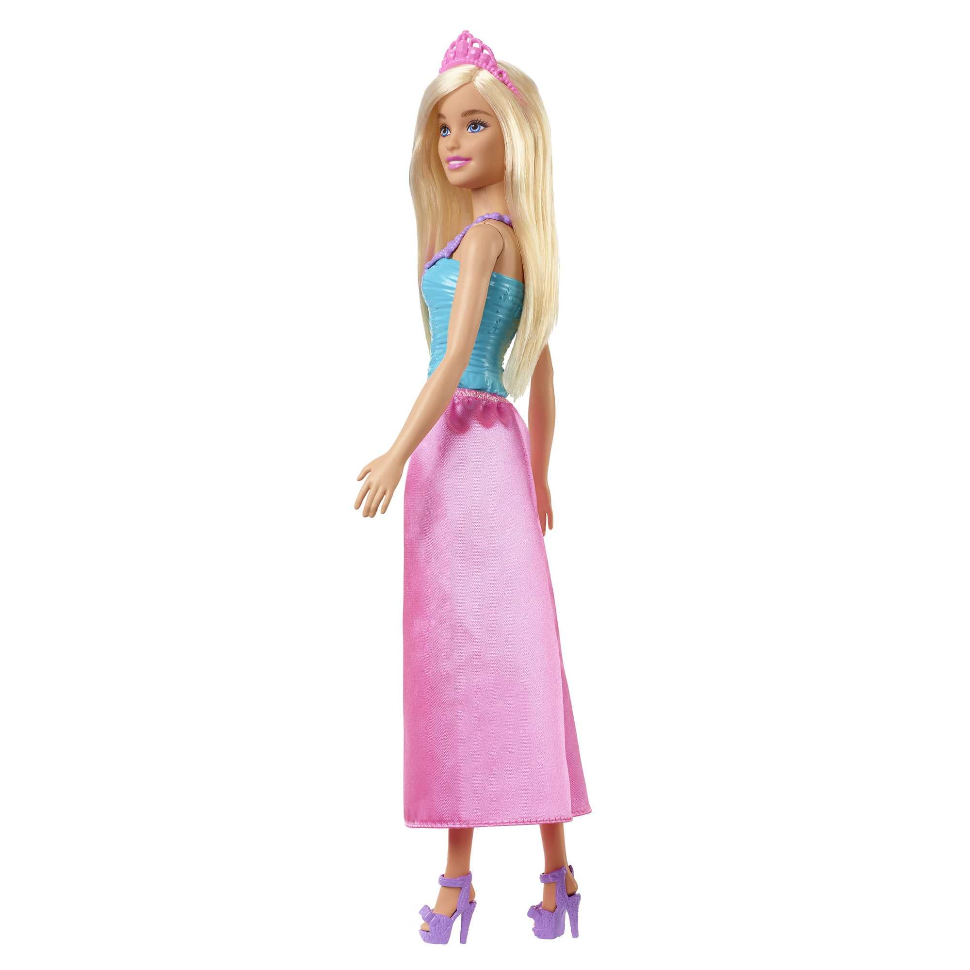 Barbie Dreamtopia Royal Fashion Doll, Blonde with Pink Skirt, Shoes and Hair Accessory