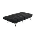 thumbnail image 2 of Refurbished Mainstays MS95-010-107-02 Memory Foam Futon, Black Faux Suede Fabric, 2 of 2