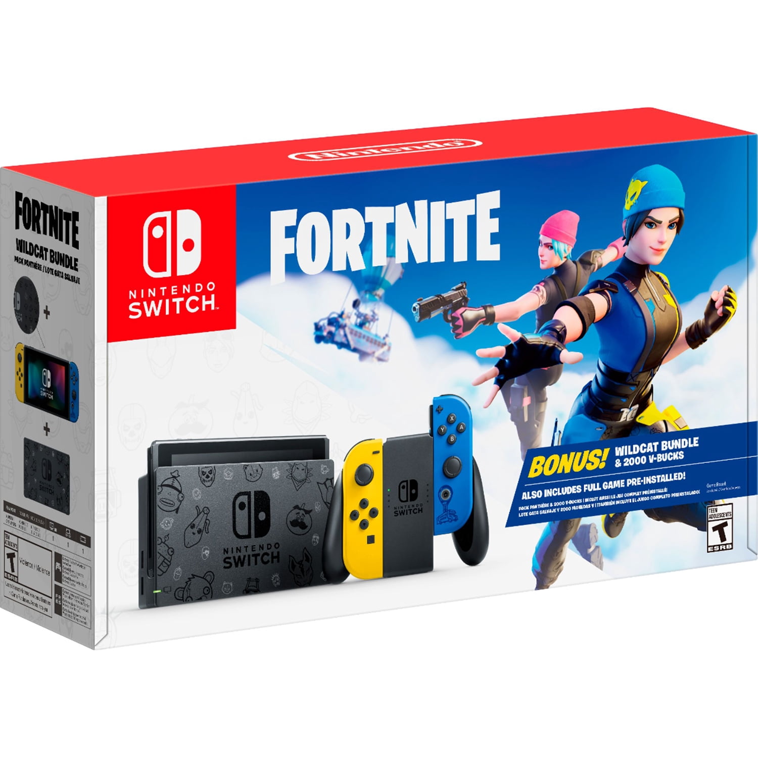 Nintendo - Brandclub - Nintendo Switch Fortnite Wildcat Bundle