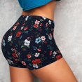 thumbnail image 4 of Haiem Vintage Rose No Front Seam Biker Shorts for Women Yoga Workout Gym Bike Shorts with Tummy Control Moisture-Wicking-X-Large, 4 of 9