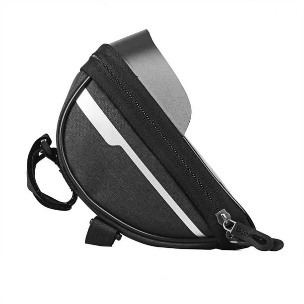 Bolsa impermeable para soporte de teléfono de bicicleta, bolsa reflectante universal para manillar trasero, funda transparente táctil