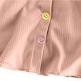 thumbnail image 4 of Ruyang Kids Girls Sweater Long Sleeve Button Down Tops Toddler Ribbed Knit Cardigan Fall School Uniform Pullover Pullover, 4 of 7
