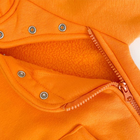 Vedolay Boy's Bodysuits Boys Romper Stretchy Long Jumpsuit with Pockets for Kids Winter Outfits Fashion Clothes Casual,Orange 0-6 Months