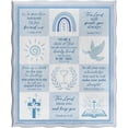 thumbnail image 3 of Baptism Blanket Inspirational Spiritual Religious Faith Gifts for Catholic Christians Men Women Kids Boys Friends Birthday Christmas Halloween Presents Decor Plush Throw Blanket 50"x60", 3 of 8