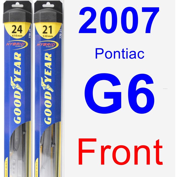 2007 Pontiac G6 Wiper Blade Set Kit Front 2 Blades Hybrid Walmart Com Walmart Com