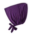 thumbnail image 1 of Pure silk cotton adjustable hair hiding hood cap elastic strap base small hat, 1 of 10