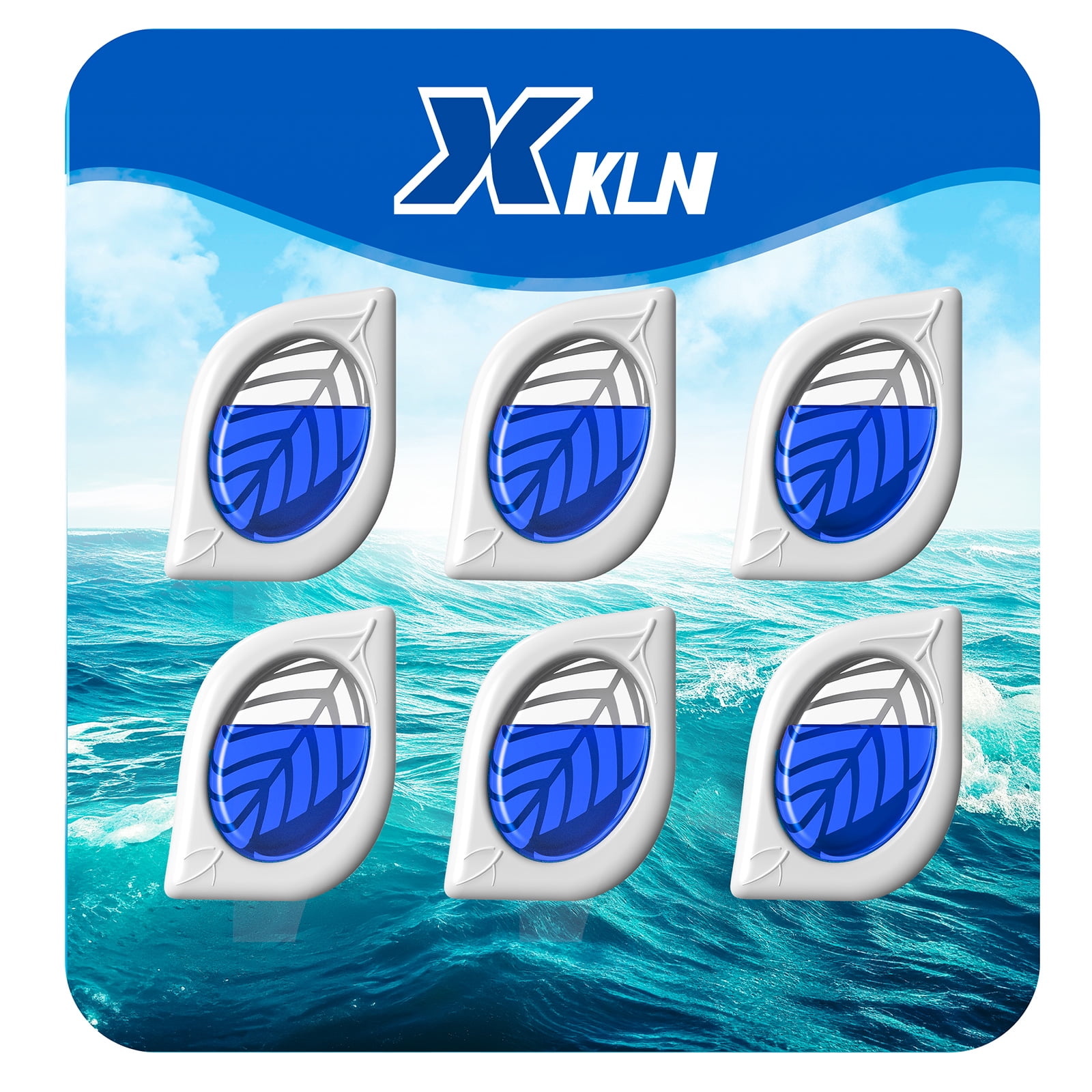 Small Spaces Air Freshener for Home, Ocean Scent 6 Pack