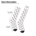 thumbnail image 5 of Balery Poodle Dog Printed Novelty Socks Men's Women's Crew Socks Sports Socks Knee High Socks Cotton Socks Quirky and Cool Socks, 5 of 9