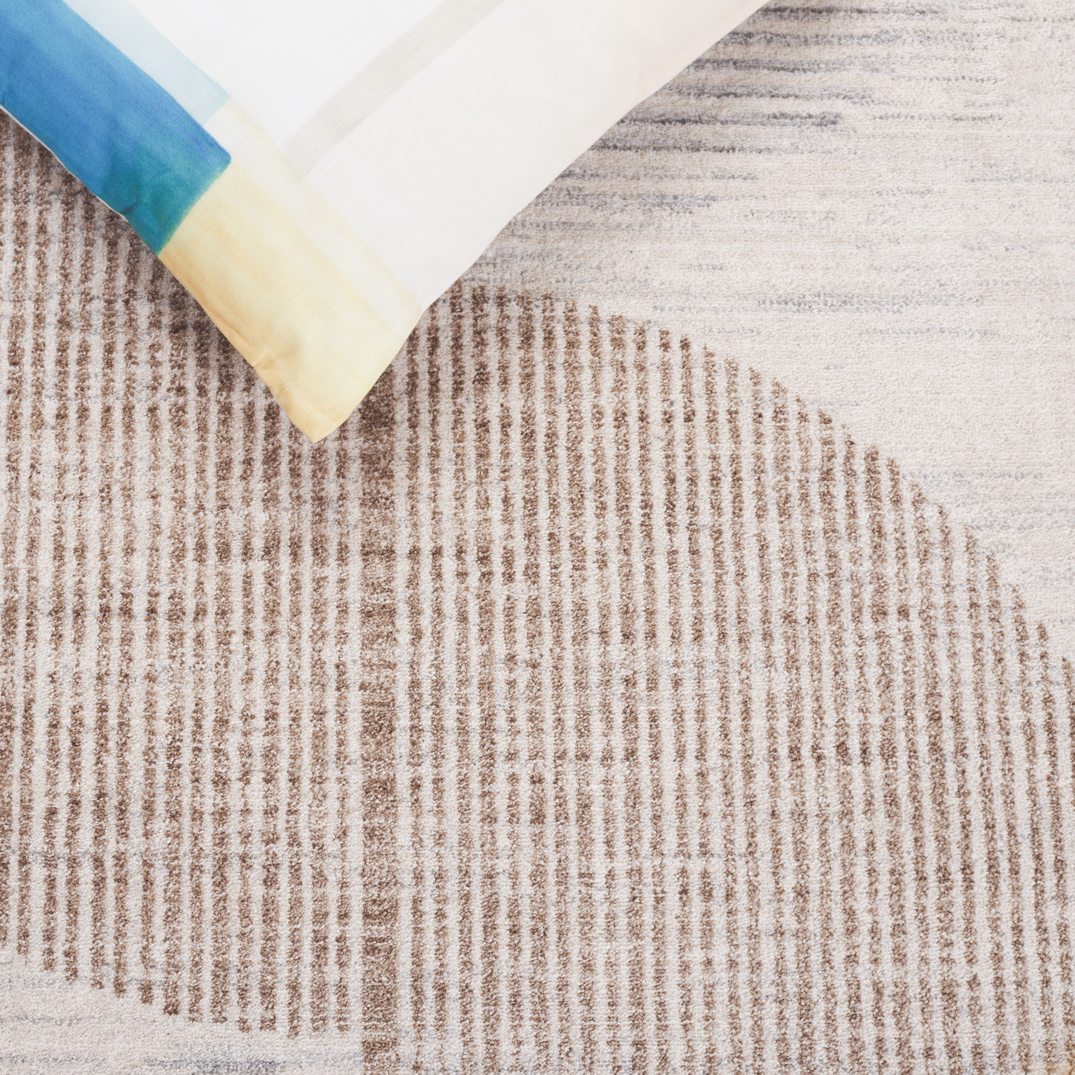 Safavieh Forum Gideon Abstract Area Rug, Ivory/Gray Brown, 9' x 12'6"