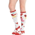 thumbnail image 2 of Heart Face Knee Socks, 2 of 2