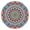 Ethnic Ins, variant on Windproof Elastic Tablecloth with Sacred Symbolic Mandala Waterproof Wipeable Round Cover for Families, Pets