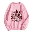 thumbnail image 4 of Womens Sweatshirt Christmas Long Sleeve Crewneck Casual Print Pullover Tops, 4 of 4