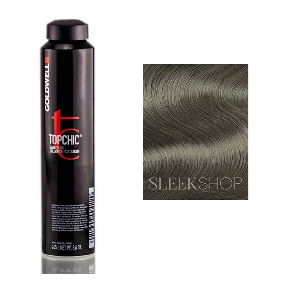 Bote para teñir el cabello Goldwell Topchic, 8.6 oz, 7SB, plateado y beige