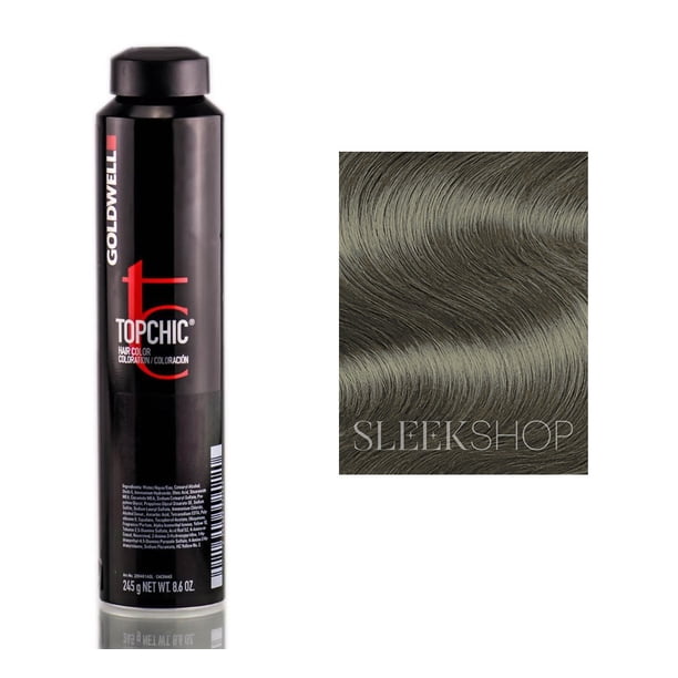 Bote para teñir el cabello Goldwell Topchic, 8.6 oz, 7SB, plateado y beige