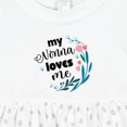 thumbnail image 4 of Inktastic My Nonna Loves Me for Girls Granddaughter Girls Baby Dress, 4 of 5