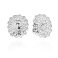thumbnail image 3 of AeraVida Nature Inspired Tropical Flower Red Coral Oval Inlays Sterling Silver Stud Earrings Vintage and Classy Summer Style and Chic Jewelry Gifts for Women, 3 of 4