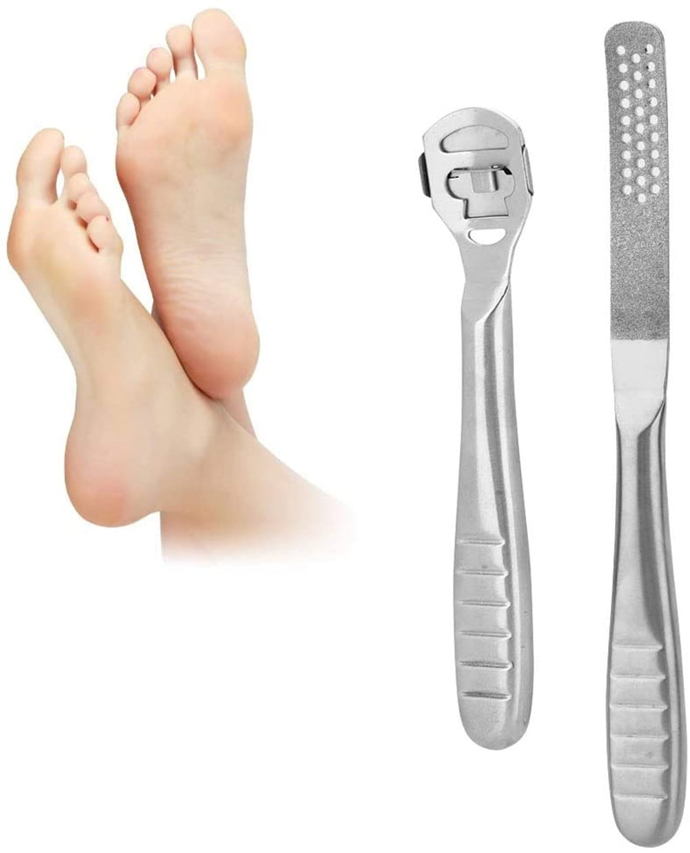 Foot Rasp Foot File and Callus Remover, Foot Care Pedicure Metal Surface  Tool To Remove Hard Skin, Can be Used on Both Wet and Dry feet, Surgical  grade Stainless Steel File with