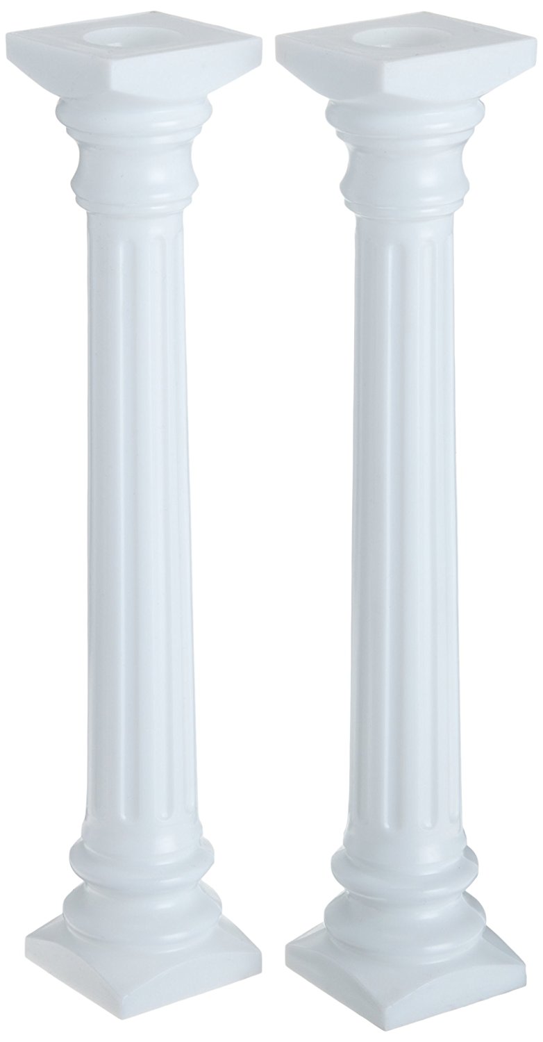 Wilton Cake Decorations Roman Columns 13.75" White 2 Packs Walmart