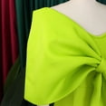 thumbnail image 5 of AURA Plus Size Women Sexy V Neck Big Bow High Waist Split Maxi Party Dress Elegant Bodycon Evening Gown, 5 of 7
