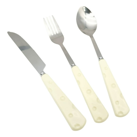 Kitchen Knife Set Knife Fork and Spoon Set Cute Cheese Dessert Spoon Fork Western Tableware Stainless Steel Steak Knife and Fork Kitchen Knife Sets,Cheese Knife Set,Steak Knife Set