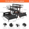 thumbnail image 5 of 2 Pack Under Sink Organizers and StoragePull Out Cabinet Organizer 2-Tier Sliding Out Kitchen Basket Sink Shelf Cabinet Organizers Adjustable L Shape Counter Organizers for Bathroom Kitchen Black, 5 of 6